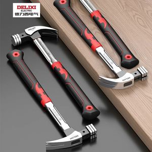 DELIXI ELECTRIC Tear Claw Hammer Домашний молоток с эргономичной текстурированной рукояткой, квадратный/круглый, 16/13 унций 240112