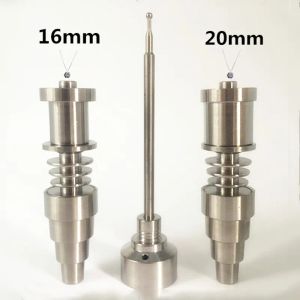 Domeless GR2 Titanium Nails Hookahs 16mm 20mm DNAIL ENAIL OTROLER COLB CAP -satser för båda kvinnliga manliga glasrörsvatten Bong Rökning BJ