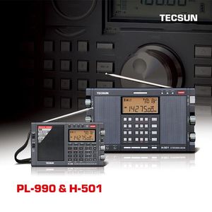 Rádio original tecsun pl990 banda completa hf fm am sw ssb receptor de rádio leitor música bluetooth alto-falante pl990