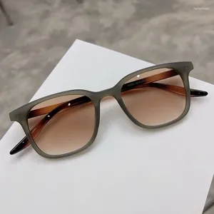 Sunglasses Fashion Retro Simple Square Summer UV400 Shades Sun Glasses Women Men Tawny Lens Vintage Design Eyewear