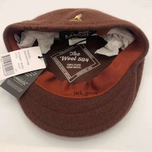 Chapéu de balde para homem, chapéu polo, chapéu de bola, bonés KANGOL, estilo americano, canguru, alta qualidade, lã real, chapéu para frente, pintor francês, outono e inverno, boina masculina 970 750