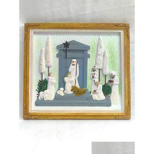 Arts And Crafts One Piece Picture Frame Office Desktop Decoration Painted Character Scptures Decorative Resin Creative Holiday Decorat Dh7Pp