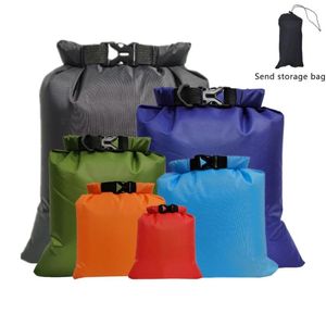 Borse 6PCS Impermeabile Nuoto Rafting Kayak Borsa asciutta Pacchetto Sacco River Trekking Galleggiante Vela Canoa Canottaggio Resistenza all'acqua