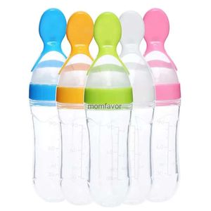 Nuovi biberon # Cucchiaio per biberon Contagocce Cucchiaio in silicone per l'alimentazione Medicina Bambini Posate per bambini Utensili per addestramento neonato Cucchiaio di riso