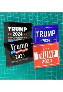 6 pezzi set Donald John Trump 2024 elezioni americane adesivi per auto accessori bandiera nazionale americana lettere stampa adesivo Paster G338E1935753