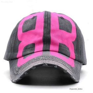 BB Hat Ball Caps Bb Letter Trucker Hats Adult Women Casual Cotton Sports Hats Adjustable Bb Simon Hat Soft Distressed Baseball Cap Men Street High Quality Hip Hop 5606