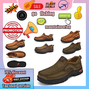 Designer Casual Platform Läderskor äkta läder överdimensionerade loafers casual anti slip slitstarka deodoriseringsträning sneakers storlek 38-48