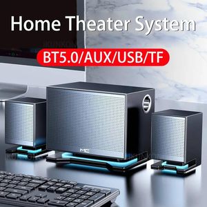 スピーカーBluetoothコンピュータースピーカーホームシアターシステムワイヤレススピーカーHIFIステレオサブウーファーラップトップPC AUX 3.5mmスピーカー用