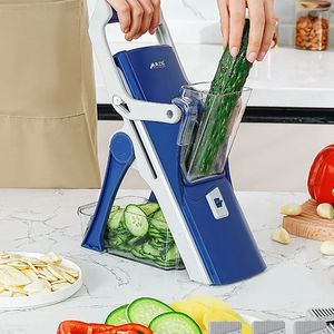 Tagliaverdure Manuale Multifunzione Cucina Affettatrice di verdure Chopper Grattugie Patate Ravanello Affettatrice Cucina Frutta Verdura Strumento 240113