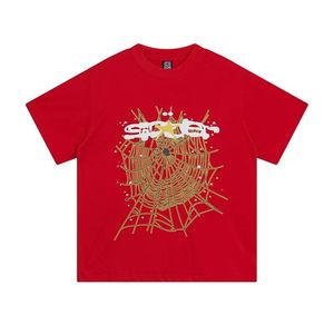 メンズTシャツY2K Tシャツヒップホップスタイル555555 Tシャツスパイダージャンパーヨーロッパとアメリカの若い歌手半袖ST6Y