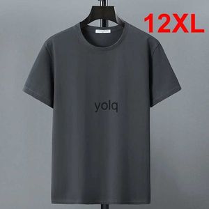 Homens camisetas 10xl 12xl plus size t-shirt de algodão de verão camiseta homens manga curta tshirt casual tops tees masculino camisa de cor sólida tripulaçãoneyolq