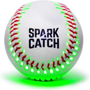 Spark Catch Illumined Baseball Night Light Baseball lämplig för pojkar flickor och vuxna officiell baseballstorlek och vikt 240113