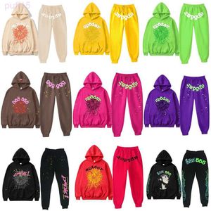 Spårar Sweatshirts Mens Y2K SP5DER 555555 Sweater Hoodie Set Women Pullover Hoodies Tracksuit Hip Hop Singer Spider Web Printed Sports Sweatshi VKQH