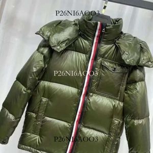 Mensjackor Down Parkas Puffer Jacket Maya Series Outdoor Keep Warm Black Outerwear Cold Protection Badge Decoration Thicking Luxury Coat Plus Size M-5XL 587