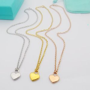 Jewlery for Women Love Heart Prendant Necklace Stainless Steel Counted Beads Beads chain