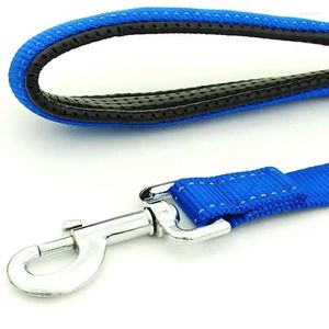 Dog Collars Reflective Walking Pet Nylon Chain Comfortable Leash Es Traction Short For Rop Handle Dogs