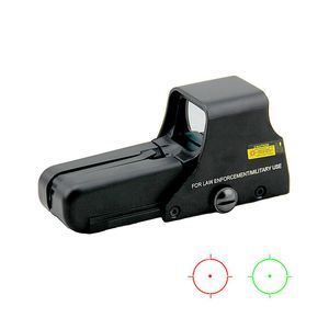 Taktisk 552 Röd och grön prick holografisk omfattning jakt riflescope ljusstyrka justerbar reflexsikt fit 20mm skena