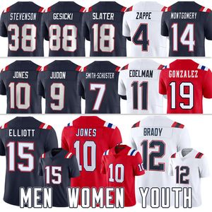 All'ingrosso Tom Brady Mac Jones Jersey Football New Englandes Patriot Christian Gonzalez Matthew Slater Ezekiel Elliott Juju Smithschuster Rhamondre Stevenson Bai