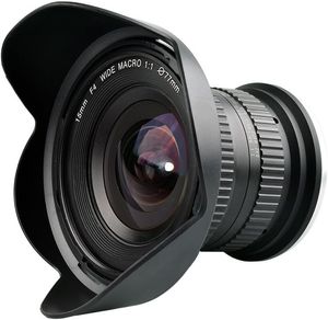 15mm F/4 1:1 Macro + Wide Angle FF(Full-Frame) Prime Lens for Cameras EOS 70D 77D 80D 550D 650D 750D 80D Nikon D3400 D5500 D750 D810 D3300 D5300 D610 Digital SLR DSLR Cameras