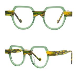 MEN039S光学メガネフレームブランドデザイナー男性女性眼鏡フレームヴィンテージスモール近視眼鏡手作りファッションアイウェアwi5860447