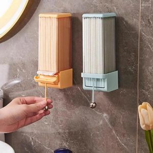 Scatole portaoggetti 1 set scatola di cotone per trucco Installazione semplice Dispenser per cuscinetti a parete per il bagno di casa