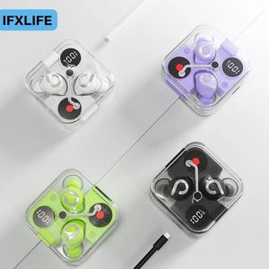 イヤホンIFXLIFE NEW WIRELESS BLUETOOTHイヤホンビンテージイヤホンデジタルディスプレイ耳の透明なゲームヘッドフォンHIFIステレオ