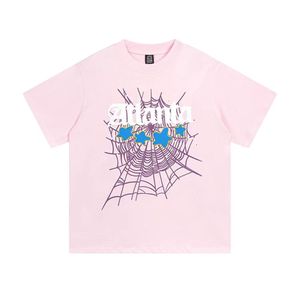 designer tees spider t shirt pink purple Young Thug sp5der Sweatshirt 555 shirt men women Hip Hop web jacket Sweatshirt Spider sp5 tshirt High quality SO0V