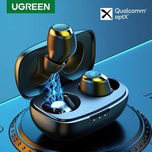 Earphones Ugreen Wireless Bluetooth 5.0 Earphones TWS HiTune Headphones aptX Qualcomm True Wireless Stereo Earbuds Earphones For Xiaomi