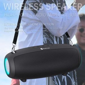 Hoparlörler Yüksek Güçlü Bluetoothspeakers bas taşınabilir sütun TWS kablosuz stereo subwoofer karaoke ev sistem kutusu fm radyo ses kutusu