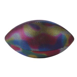 Pallone da allenamento colorato per squadra di rugby, antiscivolo, che si illumina al buio 240112