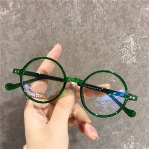 Solglasögon Runda läsglasögon Ultralätt liten ram Presbyopiska glasögon som blockerar blått ljus Hyperopia Eyewear 1.0 till 4,0 GAFAS