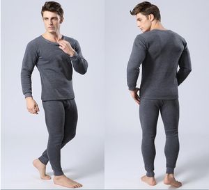 Ganze Winter Herren Warme Thermo-unterwäsche Herren Lange Unterhosen Sexy Schwarz Thermo-unterwäsche Sets Dicke Plus Samt Lange Unterhosen für M7375580