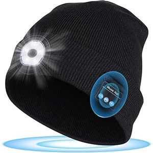 Auricolari Inverno Musica senza fili Bluetooth 5.0 Cuffia Cappello a cuffia con luce LED Altoparlanti stereo HD integrati Cuffia vivavoce