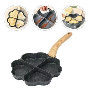 Panelas Acessórios Maifan Stone Omelette Pan Griddle Antiaderente Madeira Uso Diário Fritura de Ovo