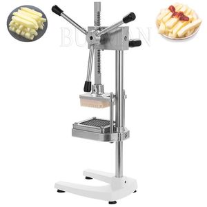 Máquina manual de corte de tiras de frutas e vegetais, equipamento de corte de barras de batatas fritas 240113