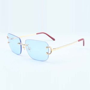 New factory direct luxury fashion sunglasses 4193830 simple large box claw metal ultra light sunglasses