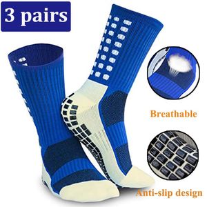 Skarpetki New Men Football Socks Sports Sports Midtube Distensing Anti Slip Soccer Socks Bawełniane w kalcyny