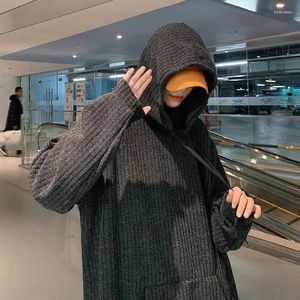 Men's Sweaters Clothing With Pockets Knit Sweater Male Coat Jacket Black Hoodies Pullovers Jumpers A Cotton Mode Korean 2024 Autumn Tops