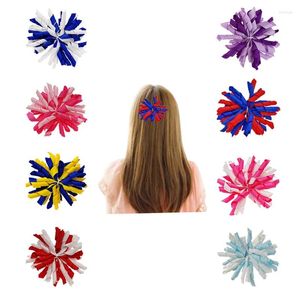 Hair Accessories Curly Bow Clips Baby Girl Cute Ball Flower Rainbow Children Headdress Boutique