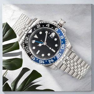 2024 Watchmen Mechaniczne ceramiki zegarki 40 mm Pełna stal ze stali nierdzewnej Klamka klamra Klasyka pływacka na rękę Sapphire Luminous Randwatch Montre de Luxe