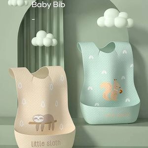 New 5pcs Bibs Burp Cloths Infant Waterproof Print Bib Super Soft Saliva Pockets Children's Complementary Food Rice Cloths Baby Items