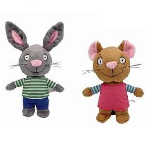 2st Pip och Posy Plush Toys Soft Stuffed Animal Rabbit Mouse Plushie Dolls Birthday Present for Kids Boys Girls 240113