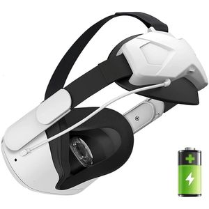 Utbytbar elitband för Oculus Quest 2 VR -headset 5000mAh Power Bank Justerbara batterihuvudtillbehör 240113