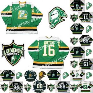 Hockey-Trikots London Knights 8 Jason Glover 11 John Carlson 94 Corey Perry 89 Sam Gagner 41 Jason Allison 16 Brad Smyth 20 Louie DeBrusk Ho