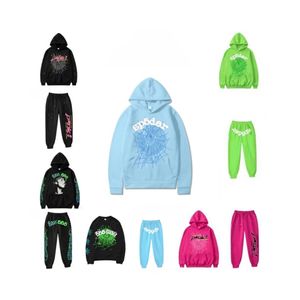 Topp högkvalitativ skumtrycksbrev Män kläder sp5der hoodie långärmad skjorta lyxig hiphop lös designer pullover mode par tröjor