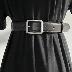 Ремни женские подиумные модные черные пояса из натуральной кожи женское платье корсеты украшение на пояс узкий ремень TB622