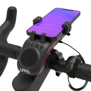 Фары Uppel 10 в 1, велосипедный фонарь, 5000 мАч, перезаряжаемая передняя лампа, держатель для велосипедного телефона с Bluetooth-динамиком, аксессуары для велосипедных звонков
