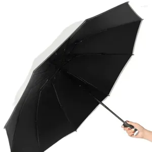 Regenschirme Vollautomatischer Zehn-Knochen-Regen- oder Sonnenschein-Dual-Use-Regenschirm Großer Auto-Reverse-Falt-Sonnenschutz Anti-Einteiler Großhandel Custom