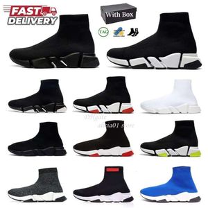 2024 Deisgner Sock para Mens Traines Sapatos ao ar livre Todos Preto Branco Graffiti Verde Azul Rosa Clear Sole Running Shoe Mulheres Homens Sapatilhas Esportivas