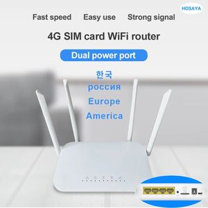 LC117 LTE CPE 4G 라우터 300M CAT4 32 Wi -Fi 사용자 RJ45 WAN LAN 무선 모뎀 SIM 카드 240113